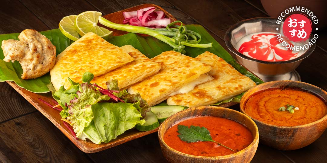 C5. チーズパラタセット ＋  デザート